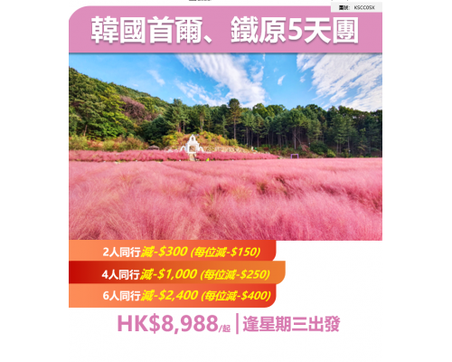 韓國首爾、鐵原5天團